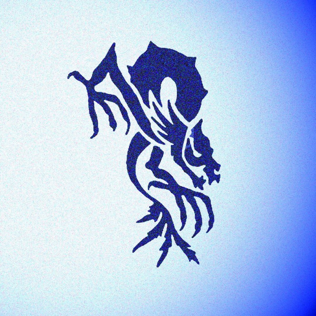 Creepy Dragon Stencil Dragons Gothic Stencils - Etsy