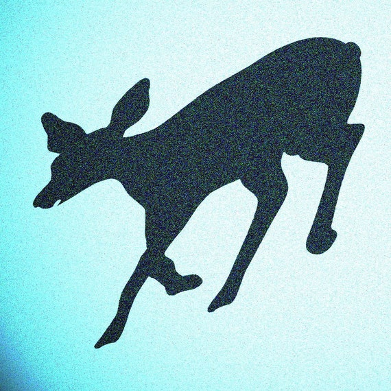Deer Stencil Wildlife Silouette Stencils Etsy