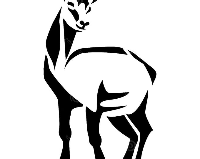 Antelope Stencil Wildlife Animal Antelopes Stencils - Etsy