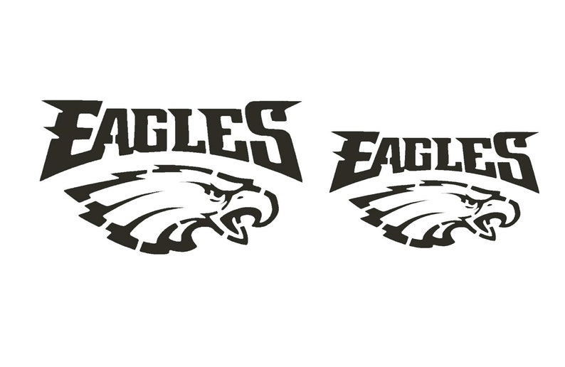 Set of 2 Philadelphia Eagles Stencil Mylar Wood Painting Signs Football Sports Stencils
