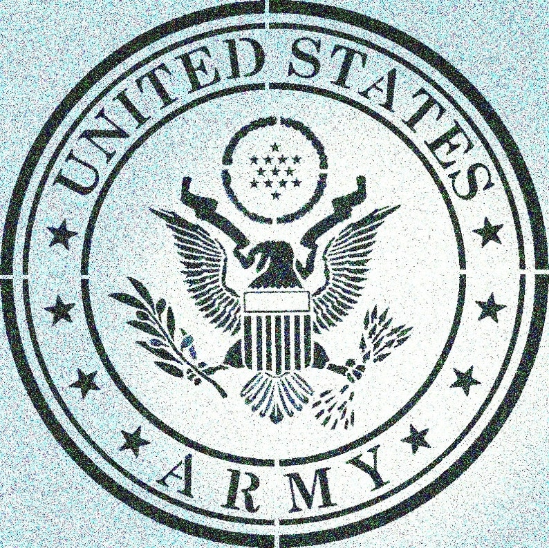 United States Army Stencil Seal USA Military Stencils Etsy
