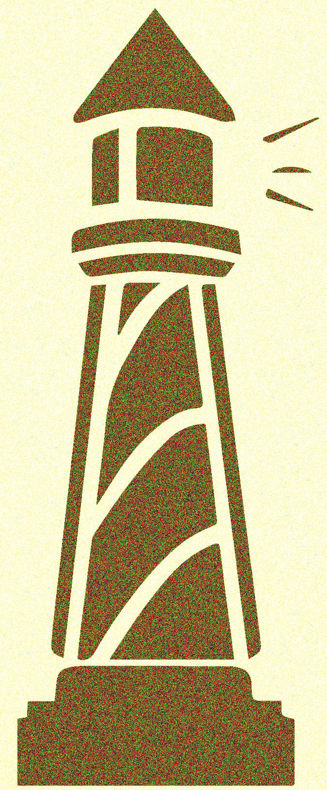 Solid Bottom Lighthouse Stencil Lighthouses Nautical Stencils | Etsy