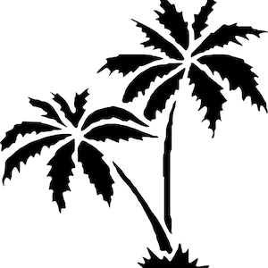 Palm Tree Stencil Trees Beach Nautical Stencils
