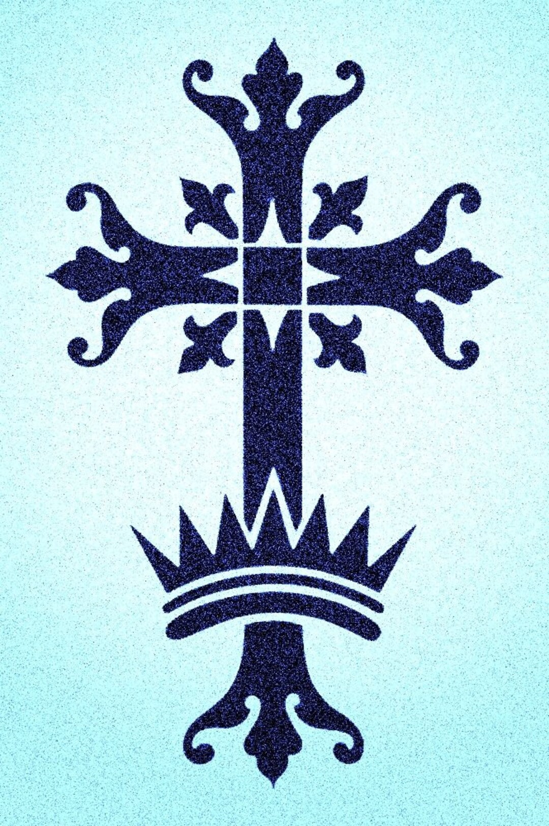 Cross With Crown Stencil Crosses Religious Stencils - Etsy