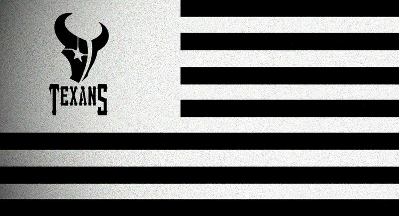 Horizontal Houston Texans Flag Stencil Mylar Football Signs Sport Flags Stencils