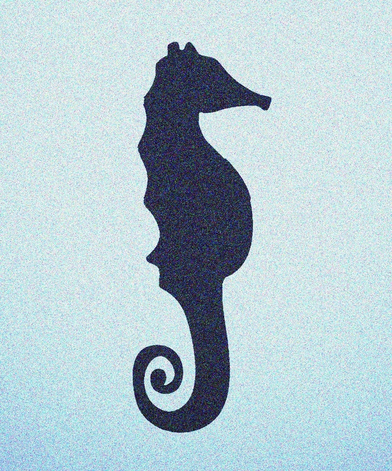 Seahorse Stencil Mylar Fish Seahorses Wall Painting Nautical Etsy