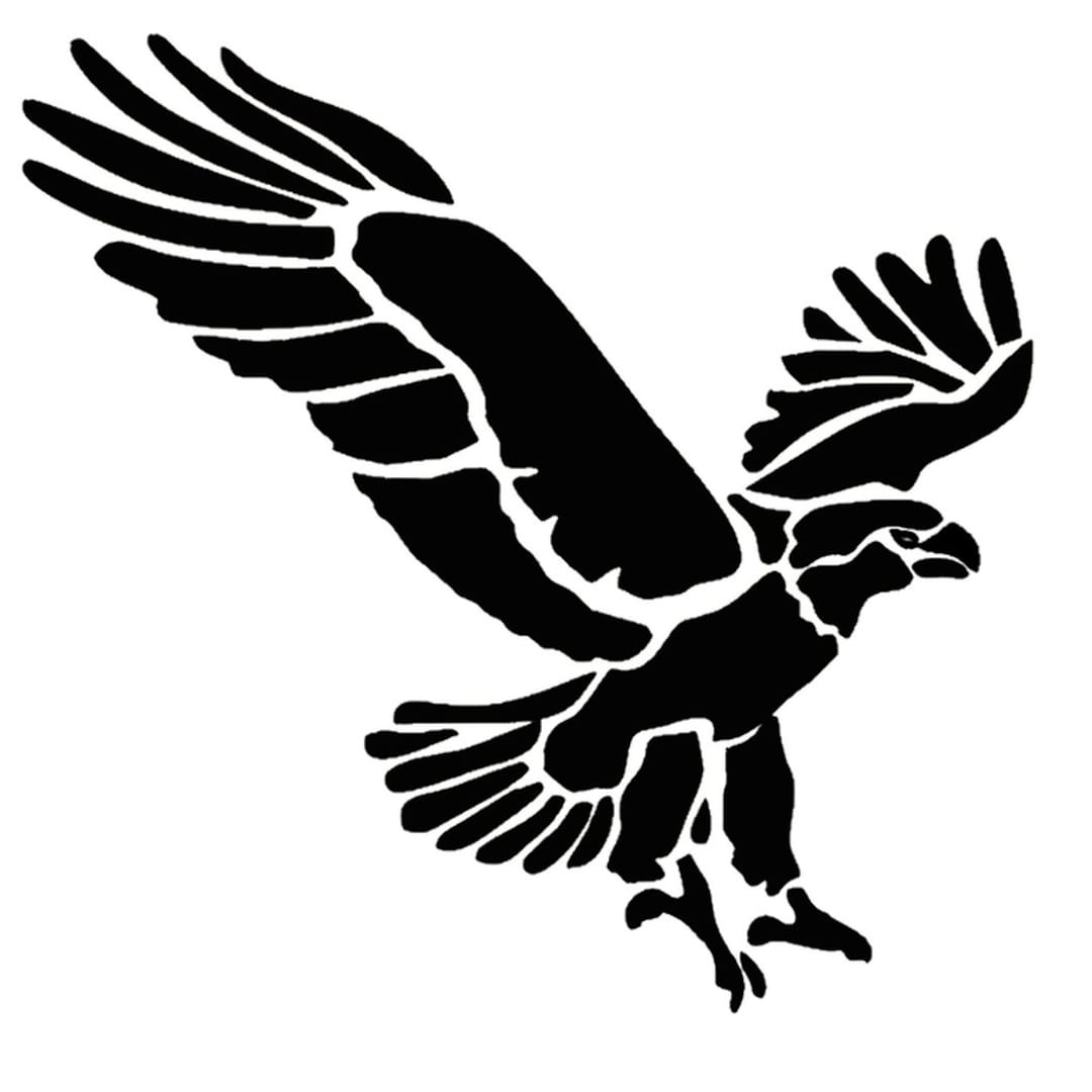 Flying Eagle Stencil Eagles Bird Birds Stencils - Etsy