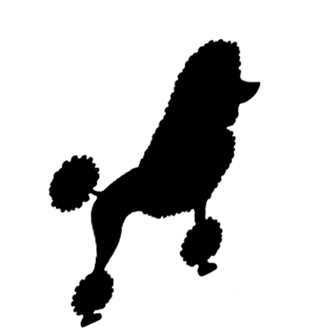 Posing Poodle Dog Stencil Poodles Stencils - Etsy