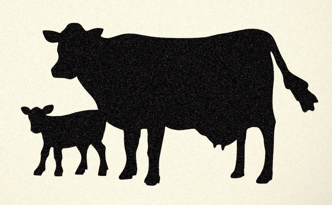 Cow N Calf Silhouette Stencil Farm Animal Stencils