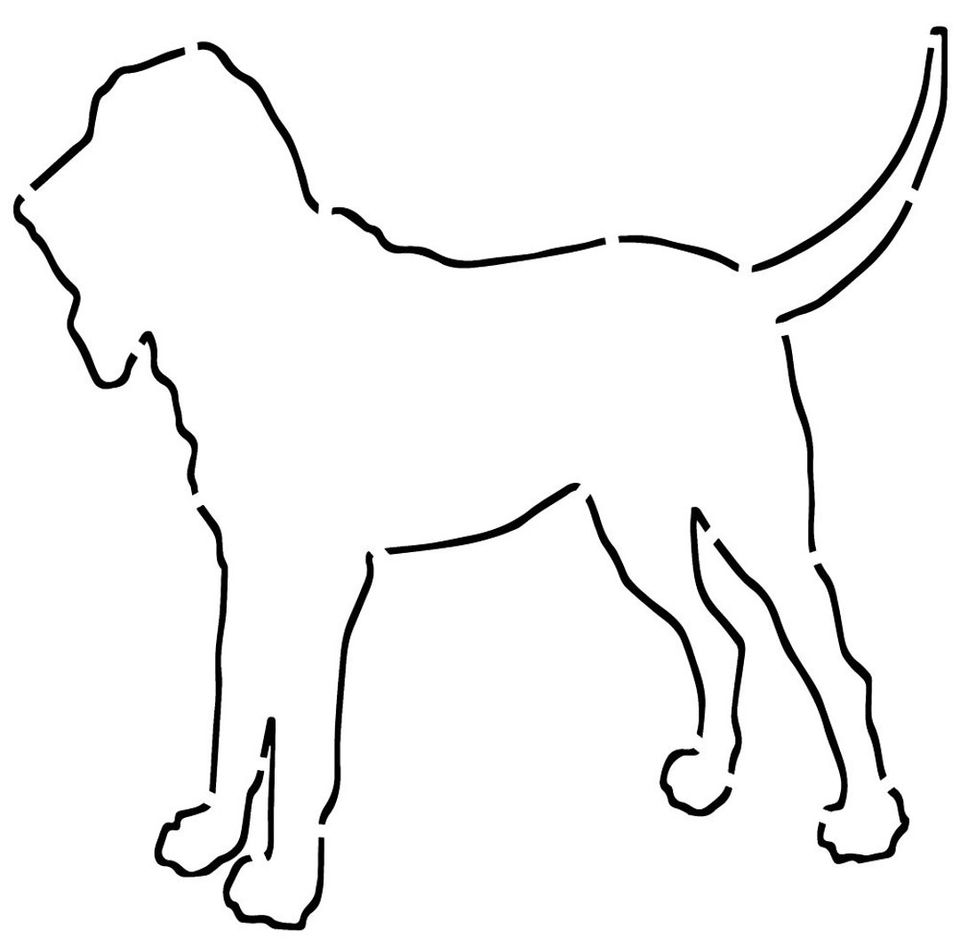 outline-bloodhound-dog-stencil-dogs-hunting-stencils-etsy