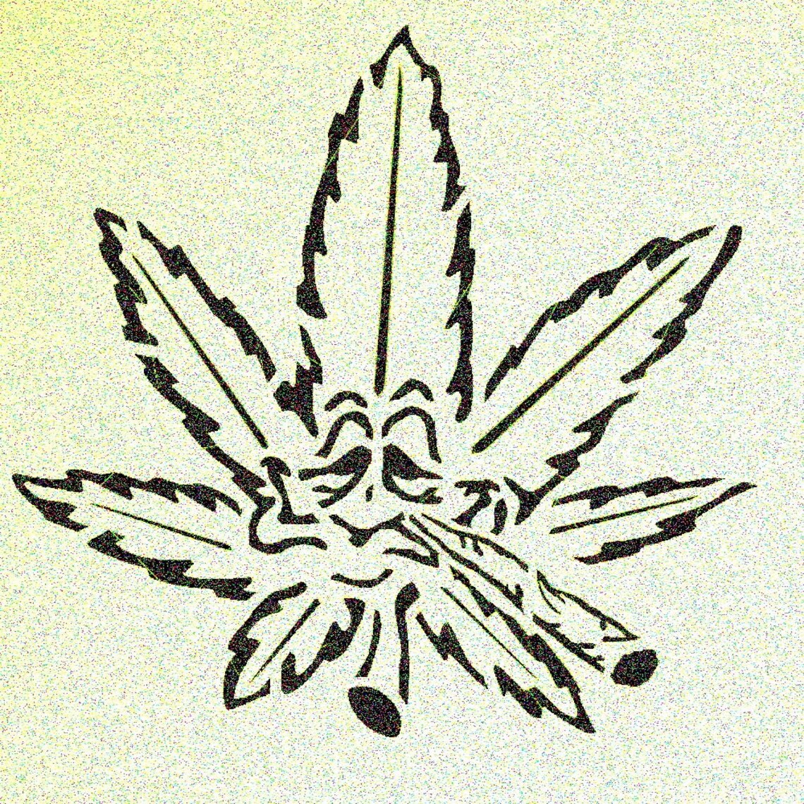 Smoking Weed Leaf Marijuana Smoking Stencils - Etsy