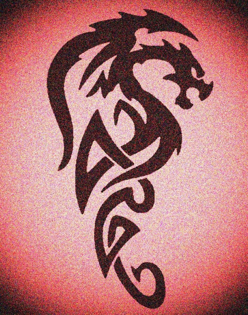 Dragon Stencil Dragons Wall Painting Gothic Stencils Etsy