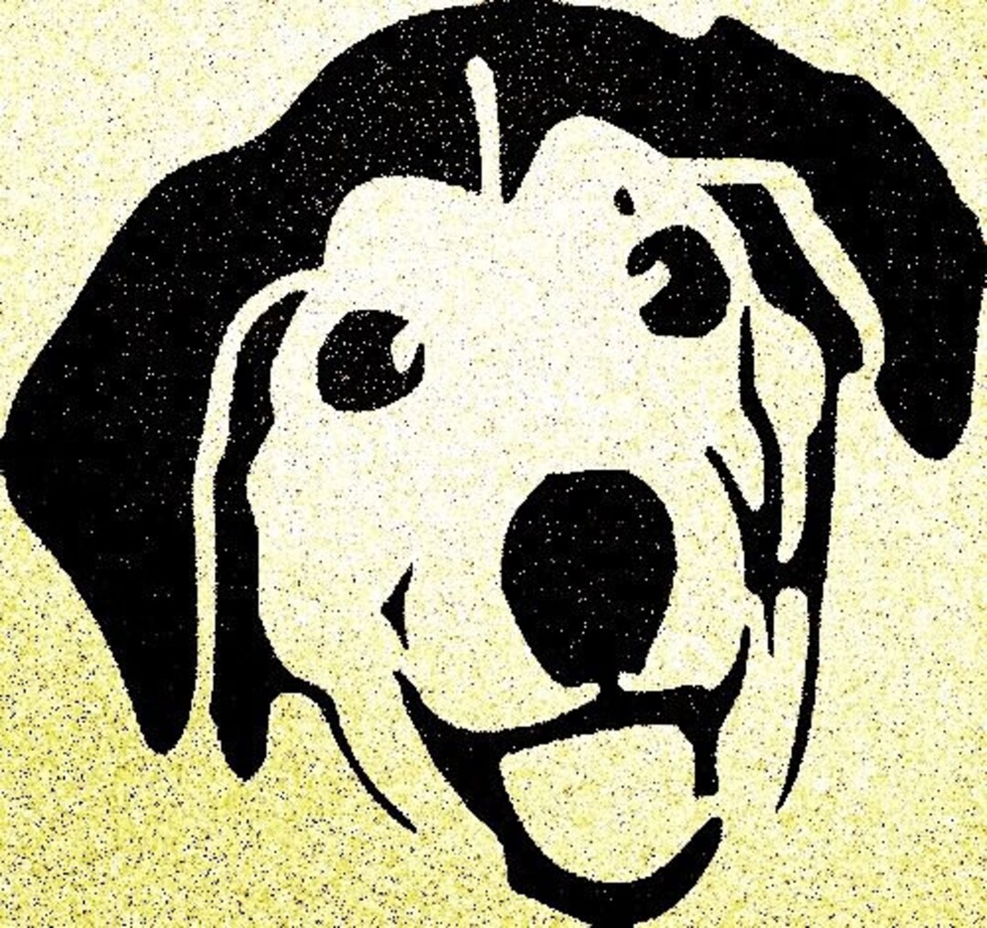 Happy Dog Stencil Dogs Pet Stencils - Etsy
