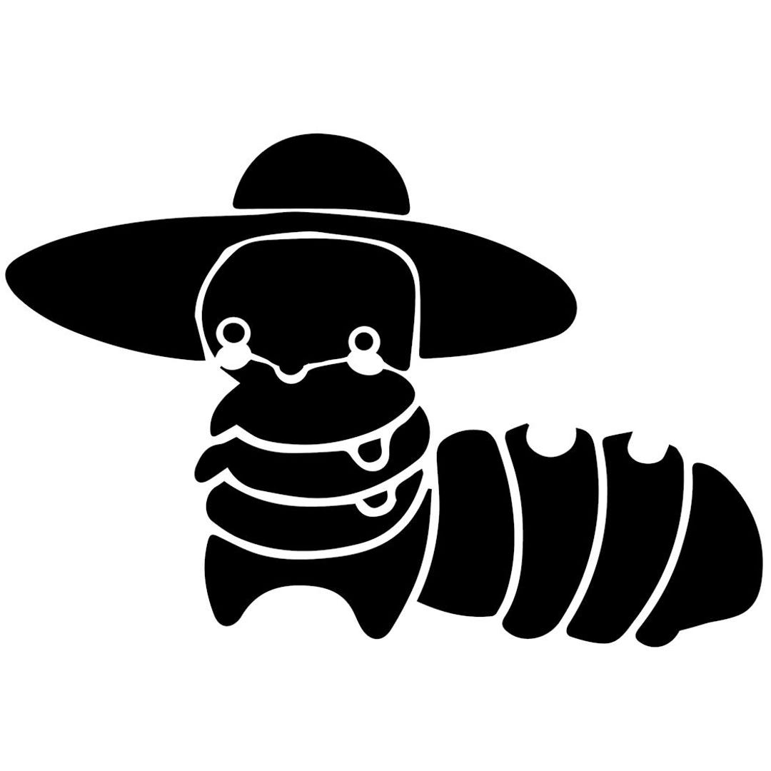 Caterpillar Stencil Etsy