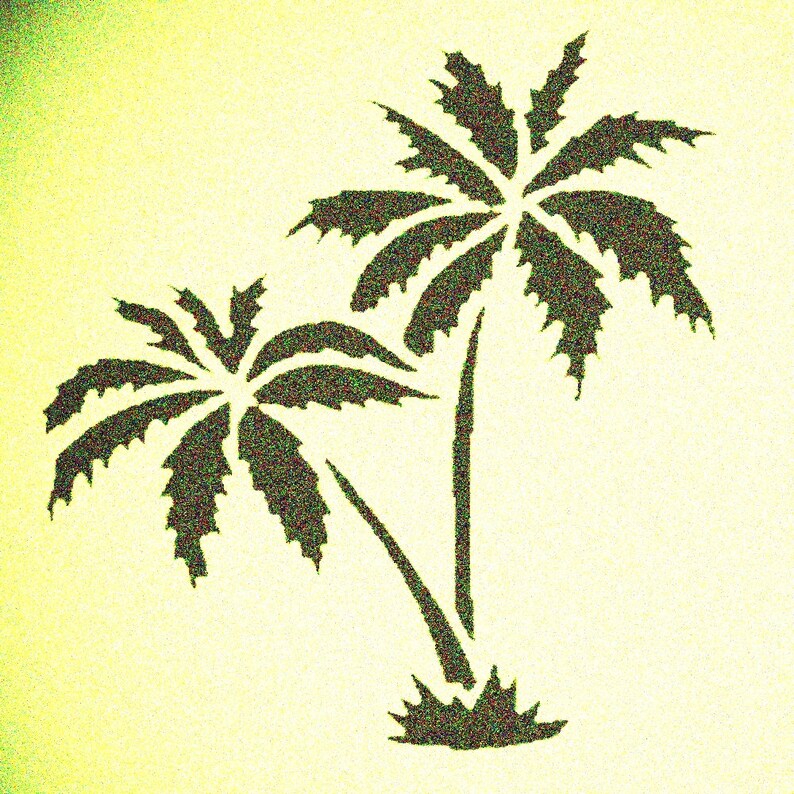 Palm Tree Stencil Mylar Trees Beach Nautical Stencils Etsy