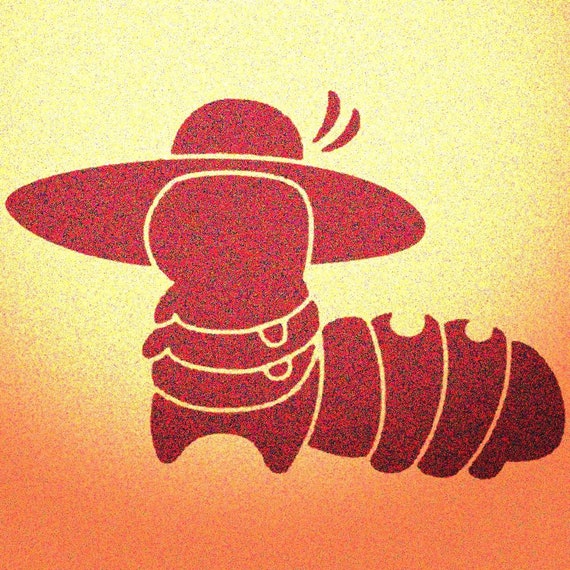 Caterpillar Stencil Mylar Caterpillars Bug Garden Stencils - Etsy