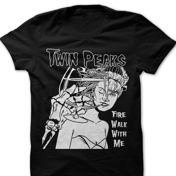 FWWM / Twin Peaks x Misfits inspiriertes T-Shirt /Fire Walk With Me/ Laura Palmer / David Lynch