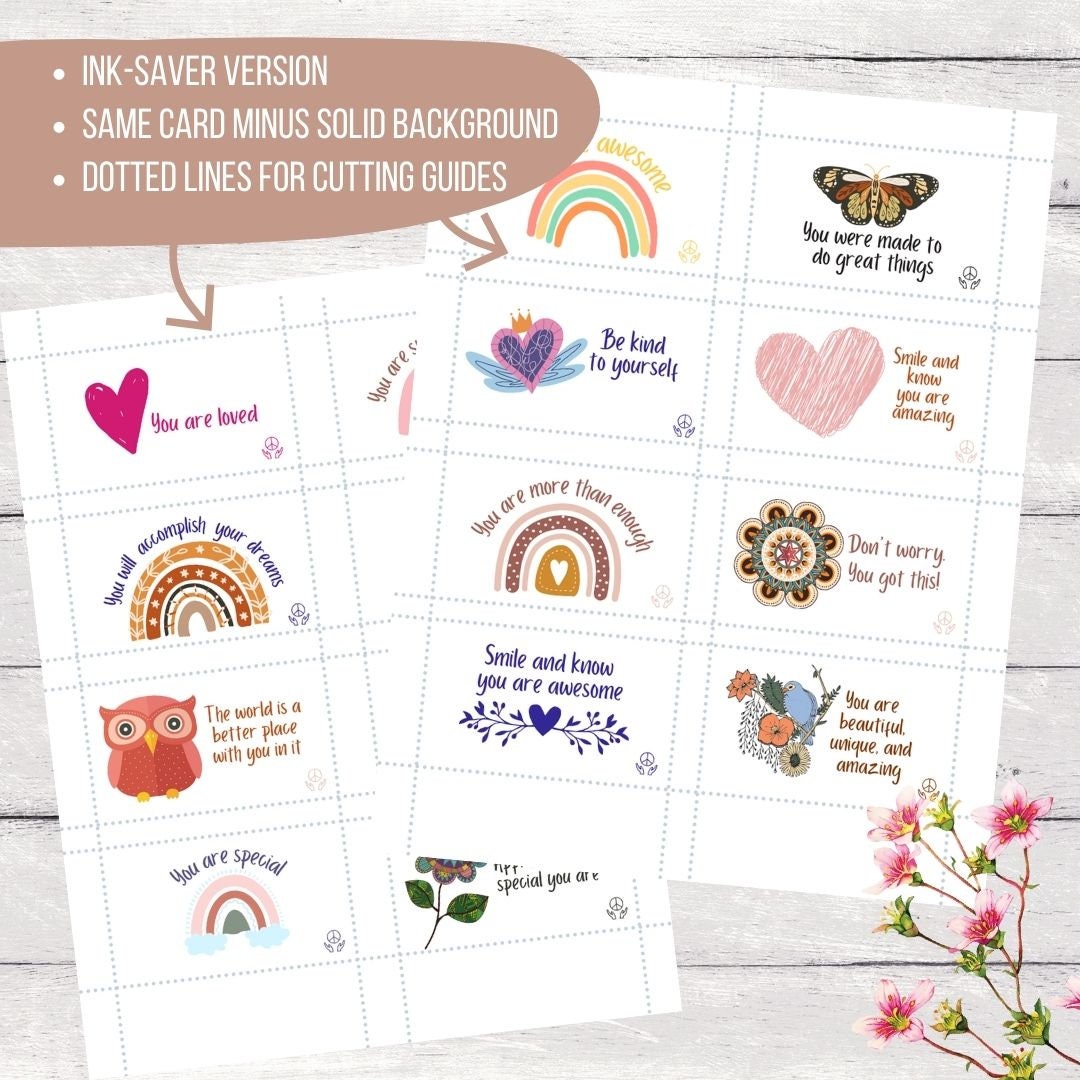 Printable Kindness Cards Instant Digital Download | Etsy