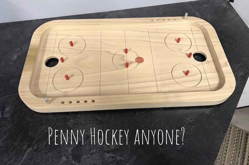 Penny Hockey game board Etsy