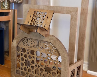 Prayer Rug holder - Stain Wood