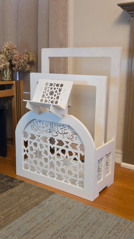 Prayer Rug holder - Sleek White