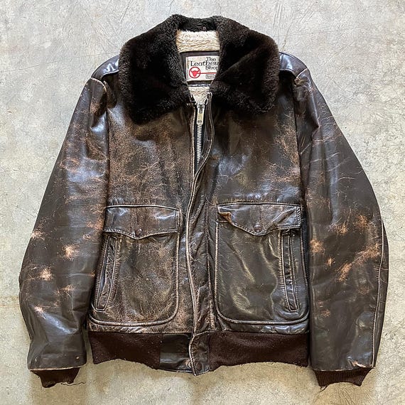 Vintage 70’s Leather Flight Jacket