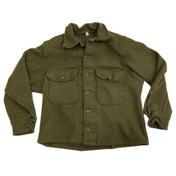 Vintage 70's Wool Army Shirt - image 1