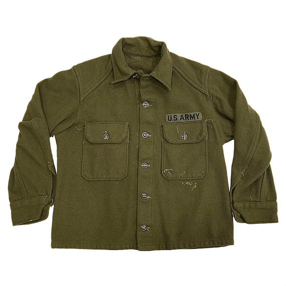 Vintage 70's Wool Army Shirt - image 1