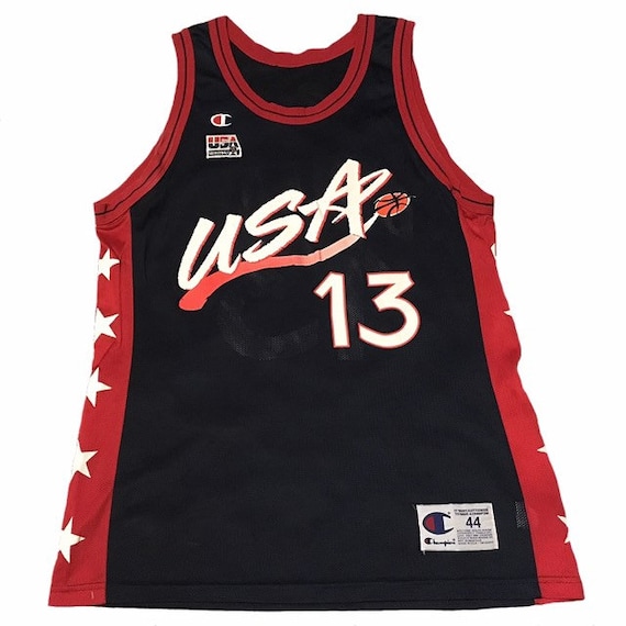 Vintage USA Olympic Shaquille O neal Jersey Etsy
