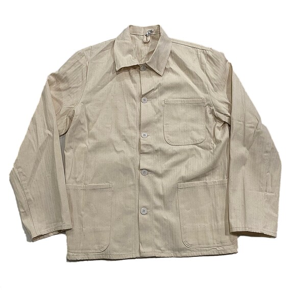 Vintage Herringbone German Work Shirt Gem
