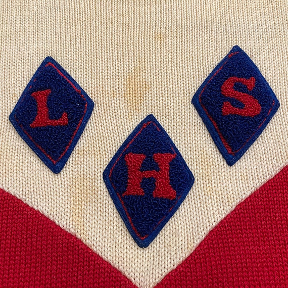 Vintage 50's LHS Letterman Sweater - image 3