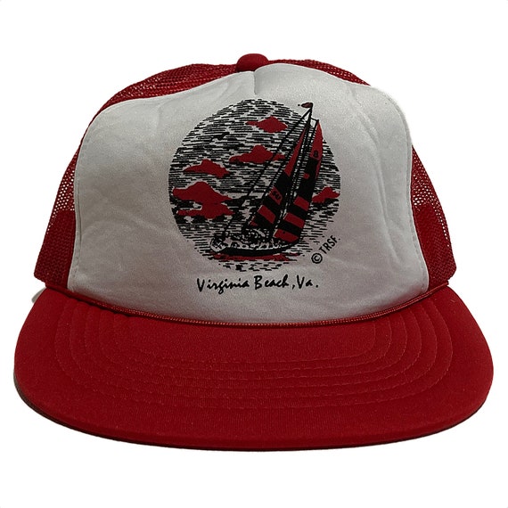 Vintage Virginia Beach Trucker Hat - image 1