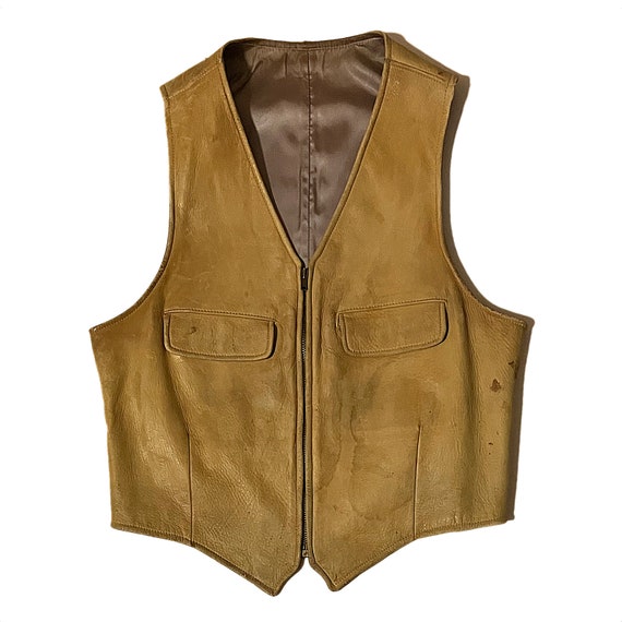 Vintage 50's Leather Vest - image 1