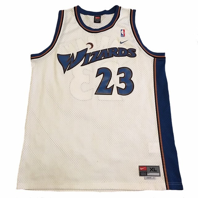 Jordan Authentic Nike Wizards Away Jersey (front)