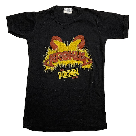 KROKUS 解散ツアー Tシャツ Vintage Krokus 1981 Tour T-shirt - Etsy