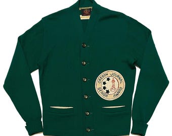 Vintage Oregon Journal Letterman Sweater