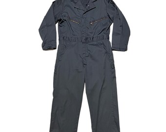 Vtg 40s 50s Hercules Nation-alls Green Herringbone Denim Workwear
