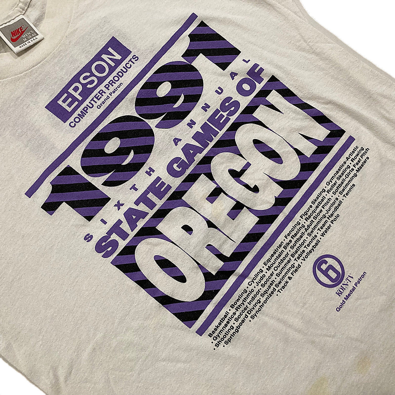 Vintage Nike State Games of Oregon T-shirt - Etsy