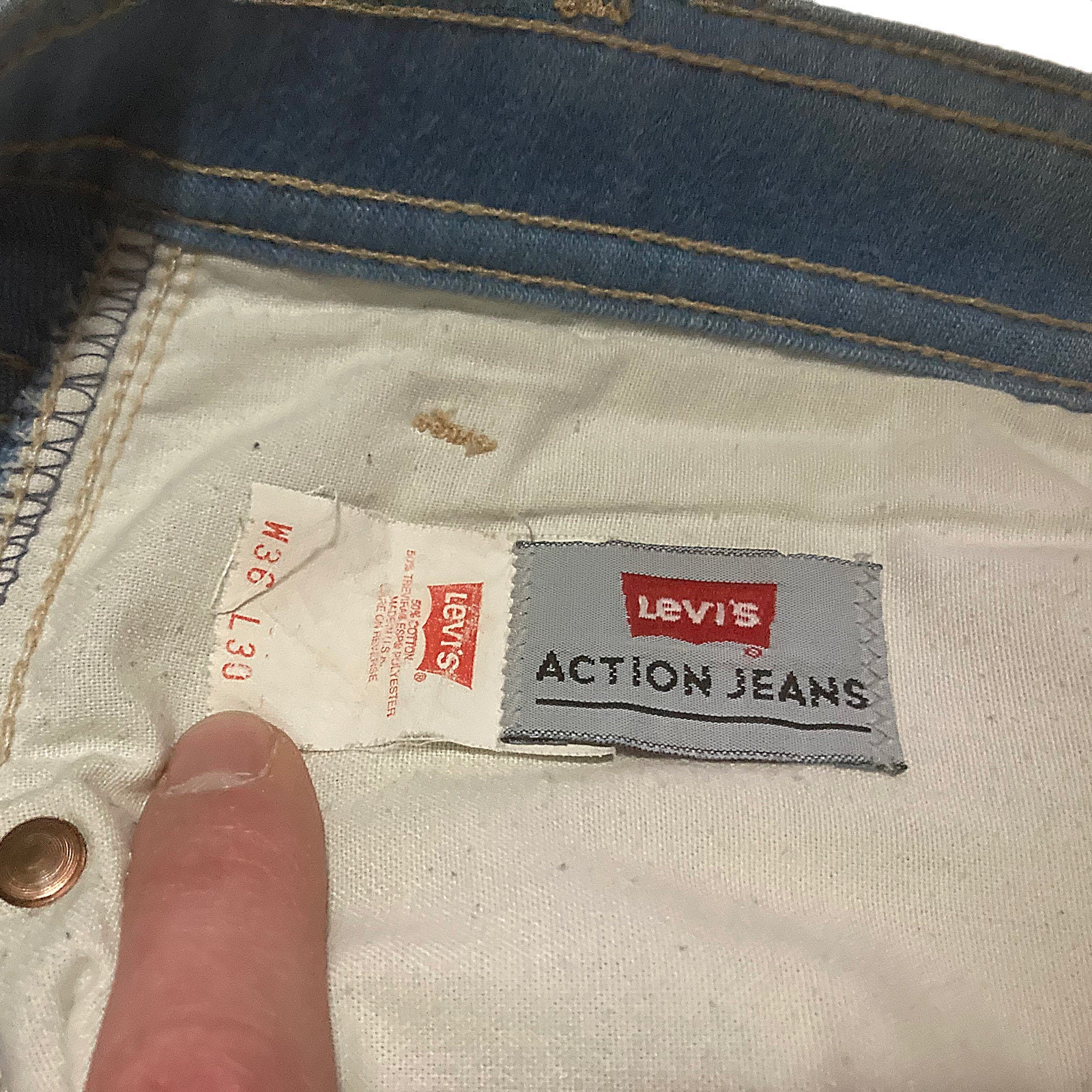 Vintage Levi's Action Jeans - Etsy
