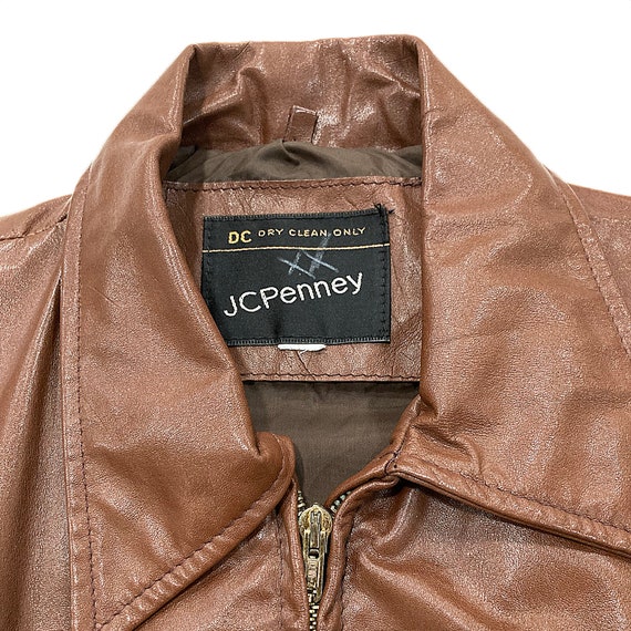 Vintage 70's Jcpenney Leather Jacket - Etsy Vintage 70's Jcpenney Leather Jacket - Etsy