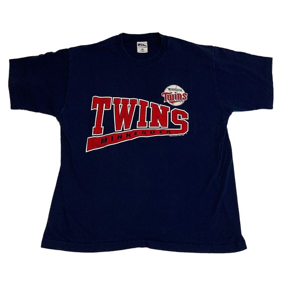 Women's Minnesota Twins Fanatics Branded White/Navy Iconic Noise Factor  Pinstripe V-Neck T-Shirt
