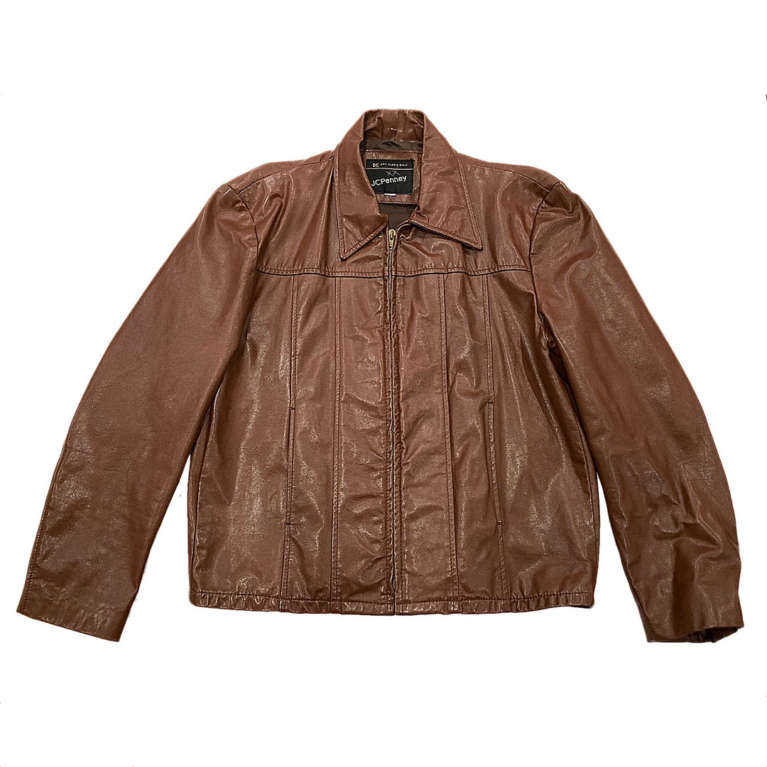 Vintage 70's Jcpenney Leather Jacket - Etsy Vintage 70's Jcpenney Leather Jacket - Etsy