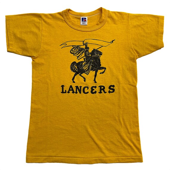 Vintage Lancers Hockey Single Stitch T-Shirt