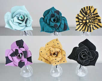 Nightmare Flowers, Jack and Sally Rose, Halloween Flowers, Unique Flower Gifts, Halloween Wedding