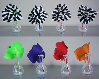 Black and White Striped Roses, Halloween Flowers, Unique Flower Gifts