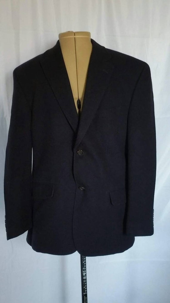 40S Ralph Lauren Loro Piana 100% Camel Hair Navy B