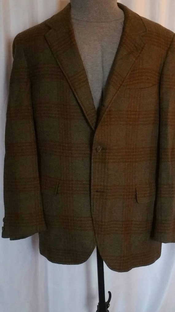 VTG 60s 44S Hart Shaffner Marx Blazer Sport Coat P