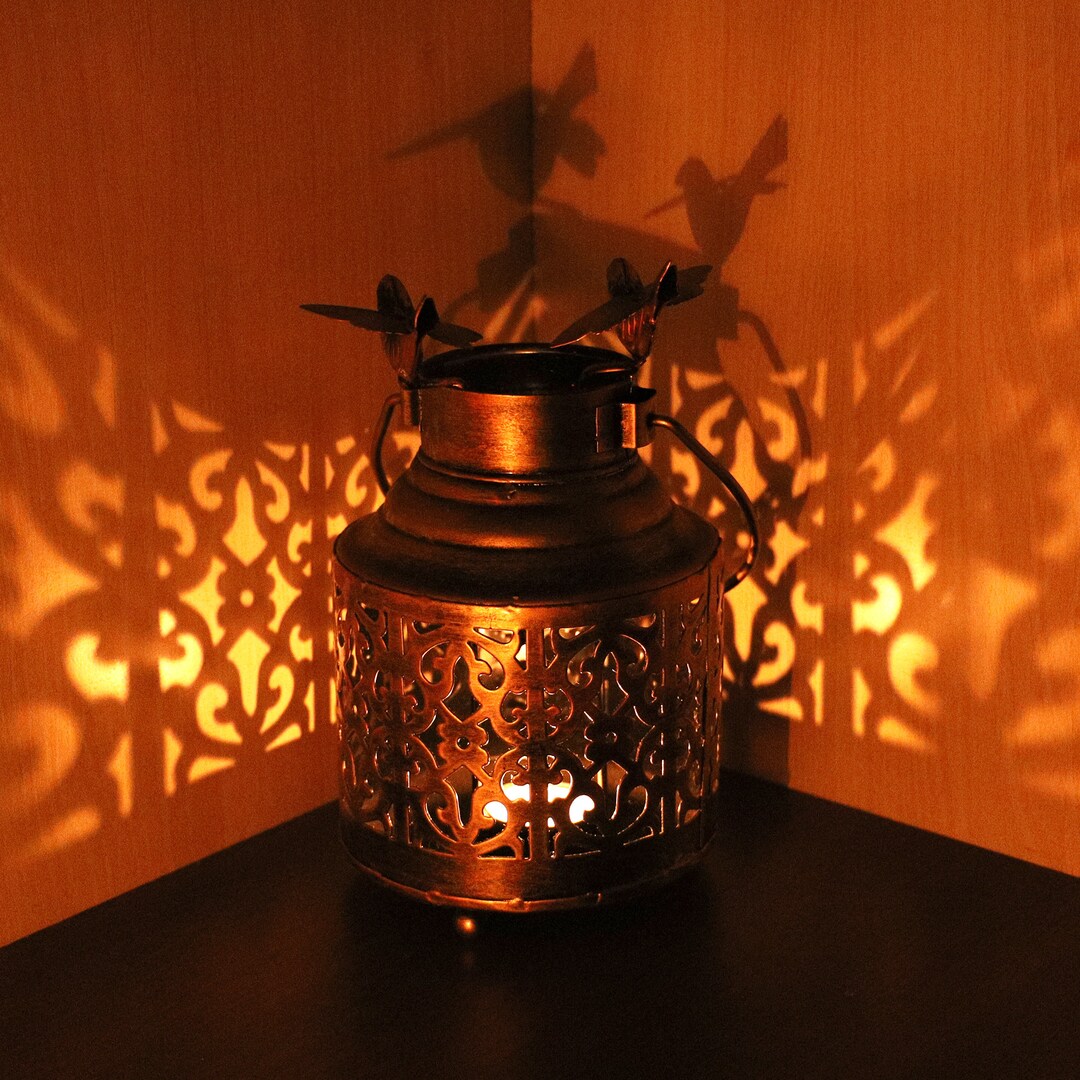 Burni Shape Tlight, Full Handmade Hanging Candle Holder, Bird Tlight, Iron Hanging Candle