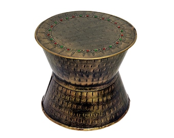 Beautiful Handcrafted Iron Antique Drum Multi Purpose Use Home Decor, Multi Use Item, Baby Sitter Item, Birthday Gift Item, Home Decor