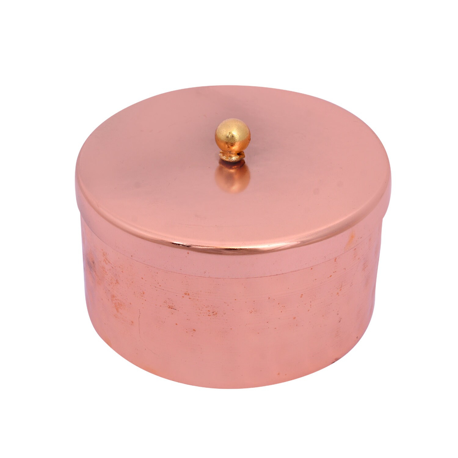 Beautiful Copper Dry Fruit Box Full Indian Handmade Multi Purpose Use Box Home Decor, Gift Box